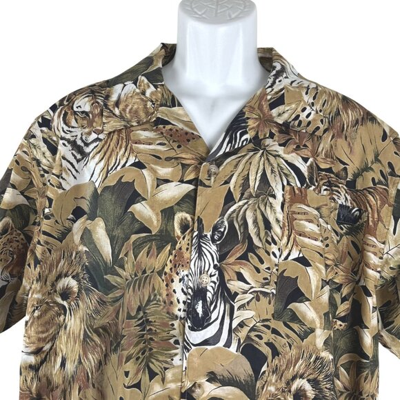 Stan Ray Tour Shirt Animal Camo XL Short Sleeve Tiger Lion Zebra NWT TP-3490 - Picture 3 of 10